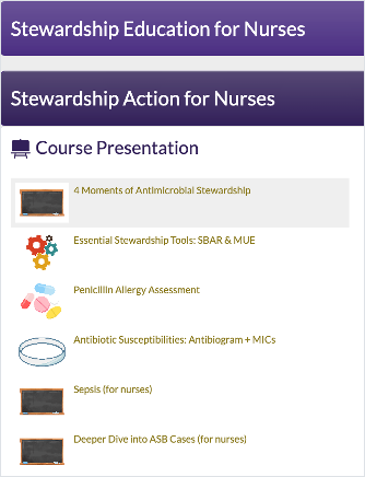 Stewardship Action For Nurses Project Screenshot